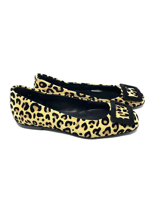 Ballerina donna leopardata IL LACCIO | BA135CAMOSCIOLEO/NERO